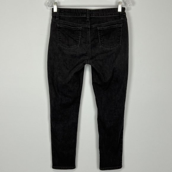 Eileen Fisher Womens Petite Gray Organic Cotton Ankle Jeans Stretch size 4P - Picture 4 of 10